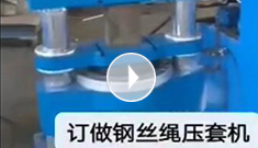 辰力集團專業定制鋼絲繩壓套機，可壓制5-65MM的鋼絲繩